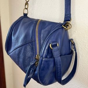 Hobo Cylinder Leather Crossbody Bag